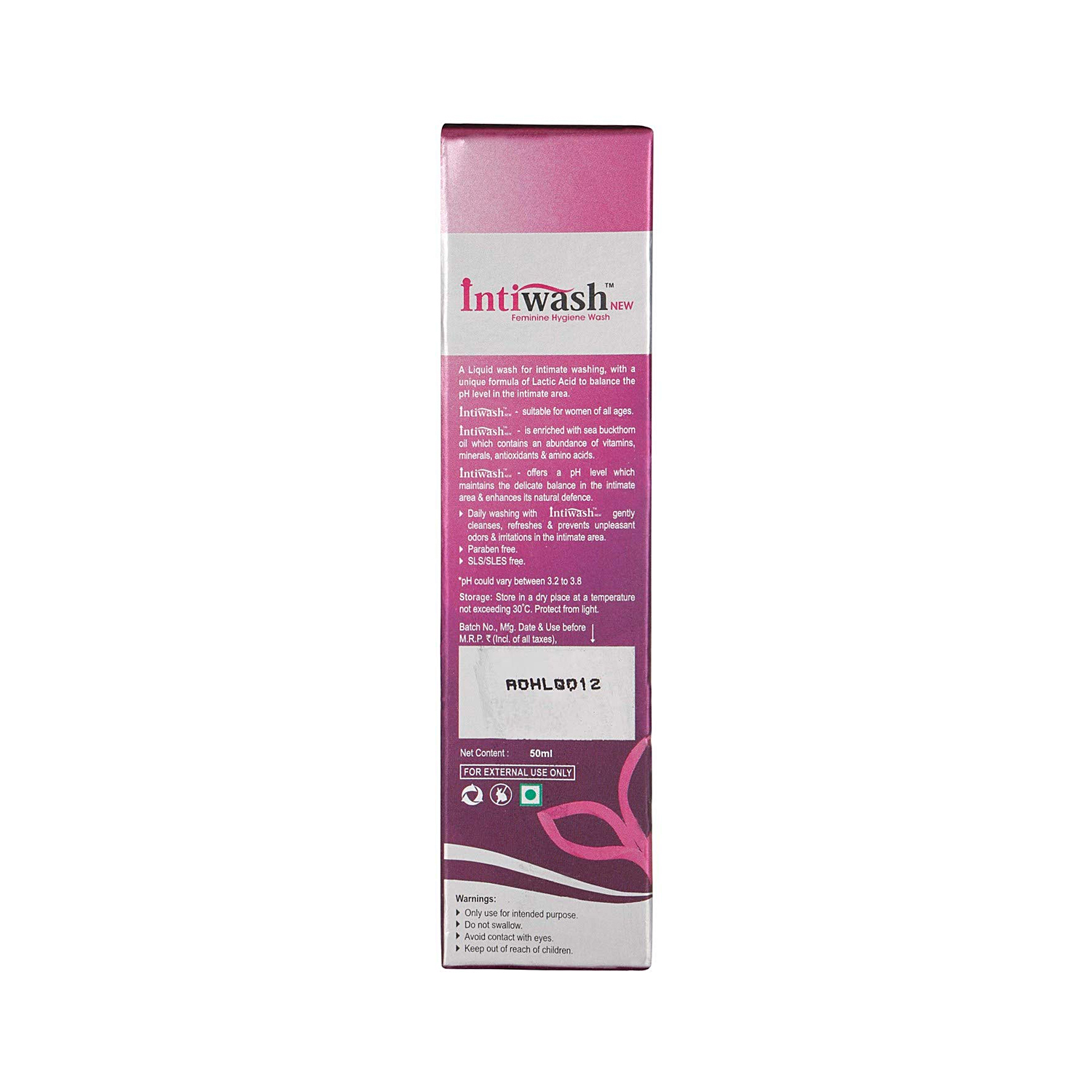 Intiwash New Feminine Hygiene Wash 50ml