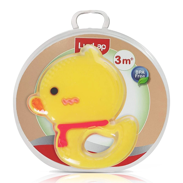 LuvLap Silicone Baby Teether Yellow Duck