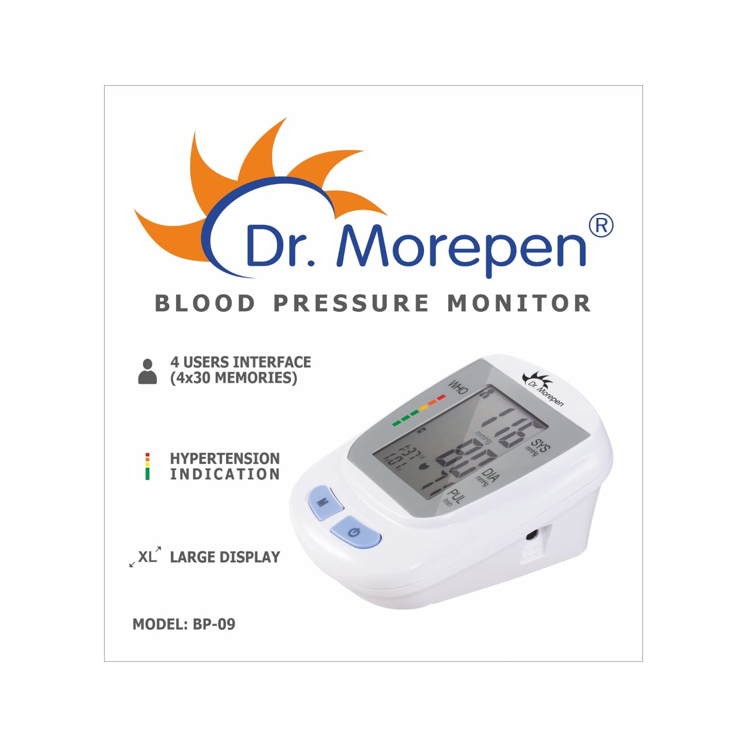 Dr Morepen BP09 Blood Pressure Monitor Cureka