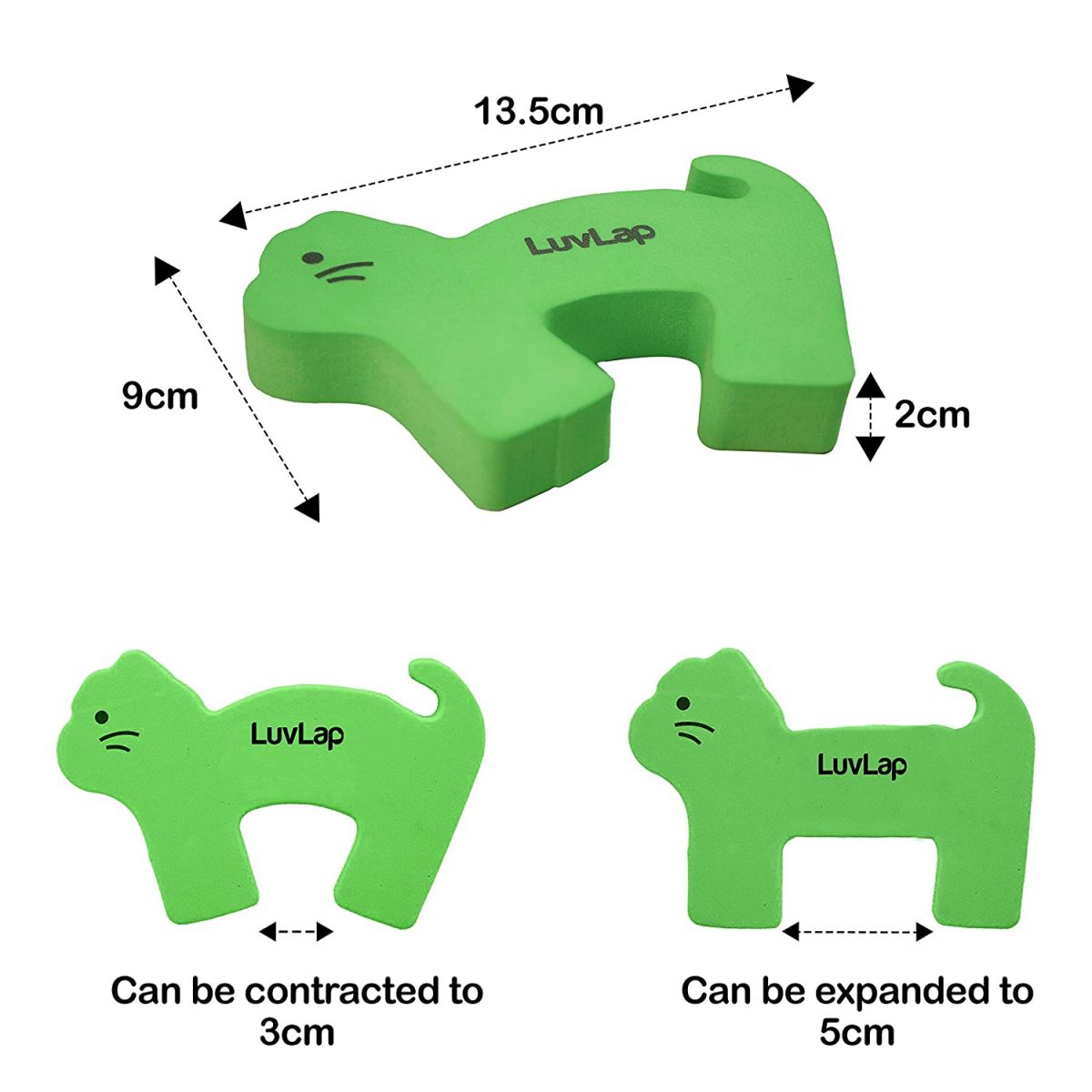 LuvLap Baby Safety Door Stopper Finger Pinch Guard (Pack of 4) Cureka