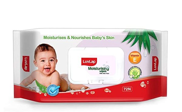 LuvLap Baby Wipes Aloe Vera With Flip-Top Lid