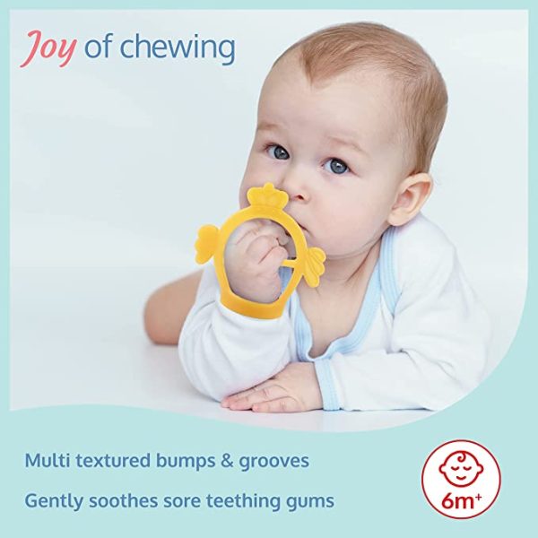 LuvLap Silicone Baby Teether with Adjustable Wristband Design Cureka