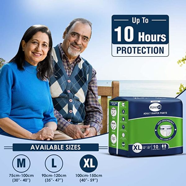 Buy Kare In Adult Diapers Medium 10 Pcs Pouch Online At Best Price