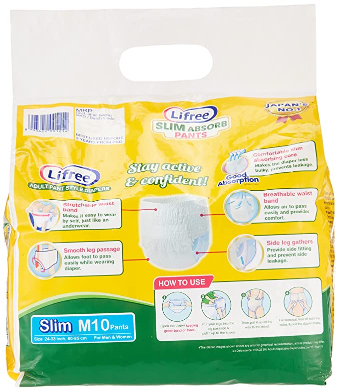 Lifree Slim Absorb M10 Pants (10 Count)