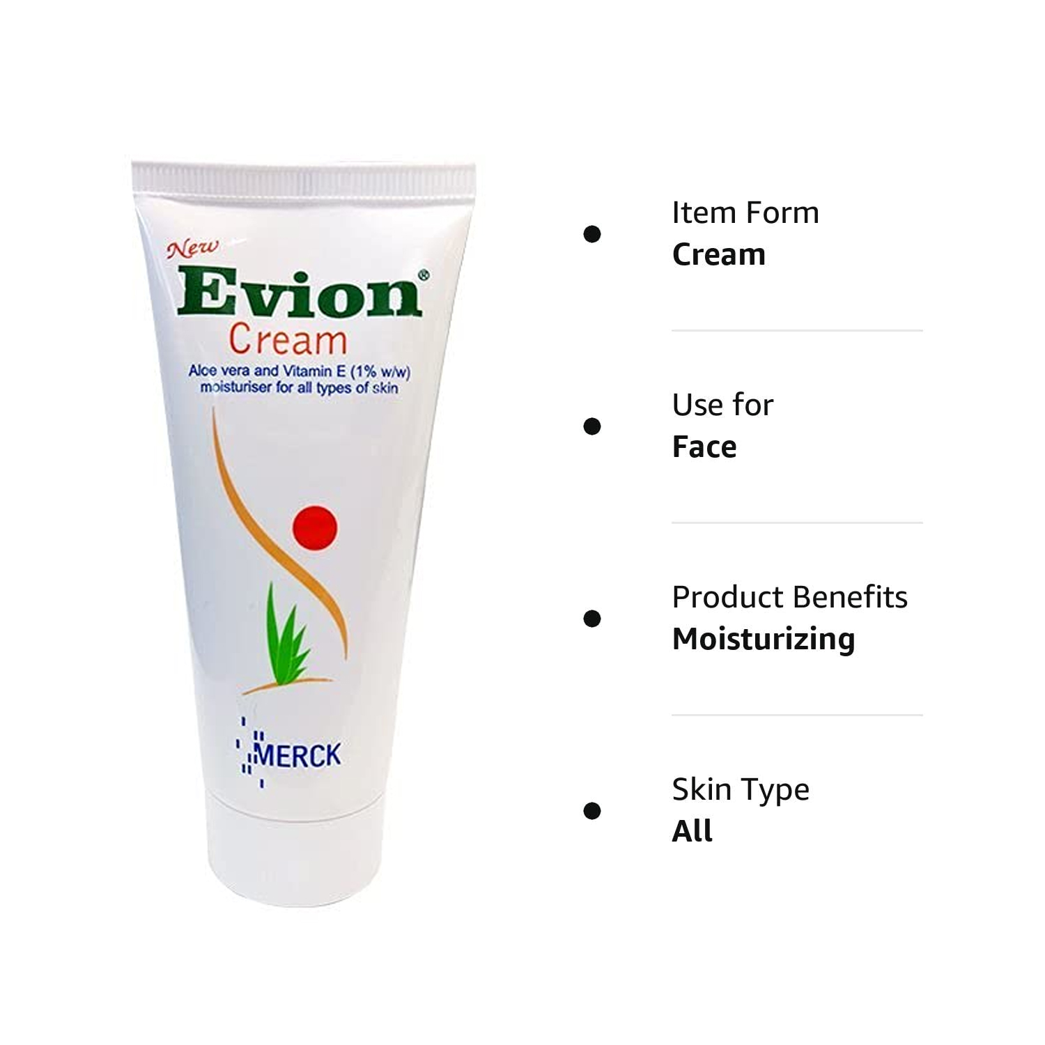 Evion Face Cream 60gm Dermatologist Approved vitamin e cream