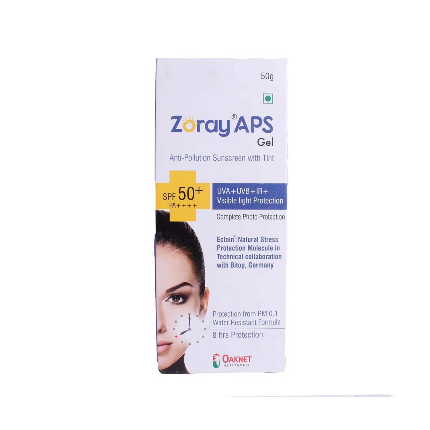 zoray-aps-sunscreen-gel-spf-50-pa-50g-cureka-online-health