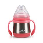 LuvLap Steel Feeding Bottle (240 ml) Pink