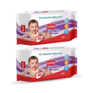 Luvlap Sensitive Baby Wipes 72 pcs