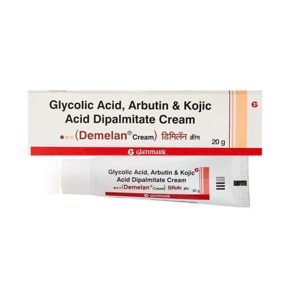 Demelan Cream 20gm Glycolic acid arbutin kojic acid dipalmitate