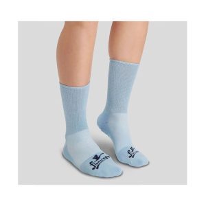 Flamingo Diabetic Socks Anti-Skid Light Blue