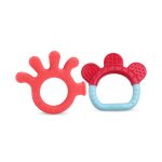 LuvLap Baby Silicone Teether (Finger and Ring)