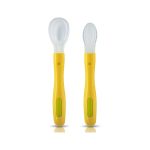 LuvLap Fun Club Baby Silicone Spoon Set (Green)