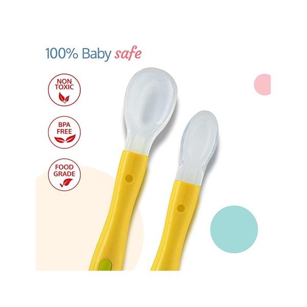 Silicone Baby Spoon (6 Pack) - BPA Free Gum-Friendly First Stage Baby  Feeding Spoon Online