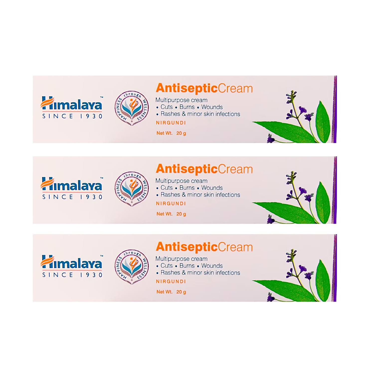 Himalaya Antiseptic Cream 20gm (Pack of 3) Cureka Online Health