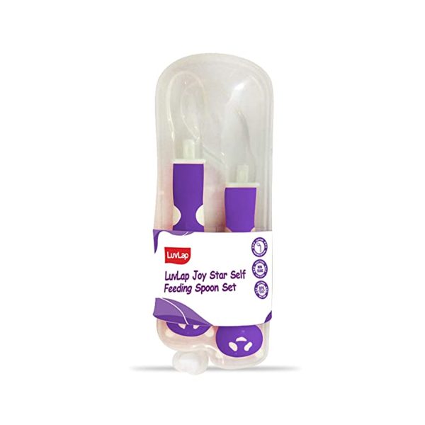 LuvLap Joy Star Baby Self-Feeding Spoon Set