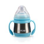 LuvLap Steel Feeding Bottle (240 ml) Blue