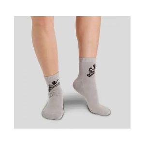 Flamingo Diabetic Socks with Anti-Skid Grey