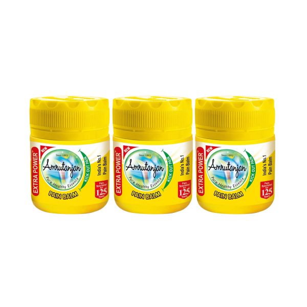 Amrutanjan Extra Strong Pain Balm, 8ml - (Pack of 3)