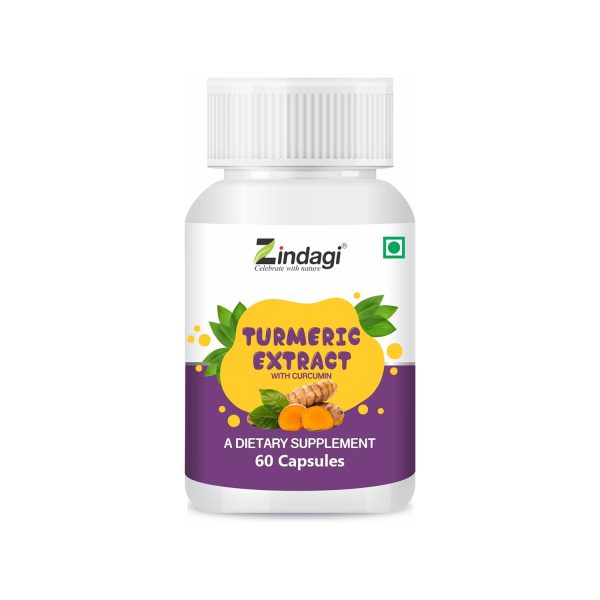Zindagi Turmeric Extract with Curcumin Capsules 60 Capsules