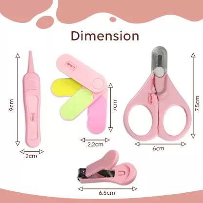 Buy 5 Pieces Baby Nail Clipper Set Including Nail Scissors and Tweezer,  Kids Manicure Set Grooming Kit for Toddler, Infant Baby Nail Care Kit for  Newborn （Pink） Online at desertcartINDIA