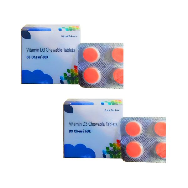 Walton Life Care Science Vitamin D3 Chews Tablets (Vanilla Flavour)