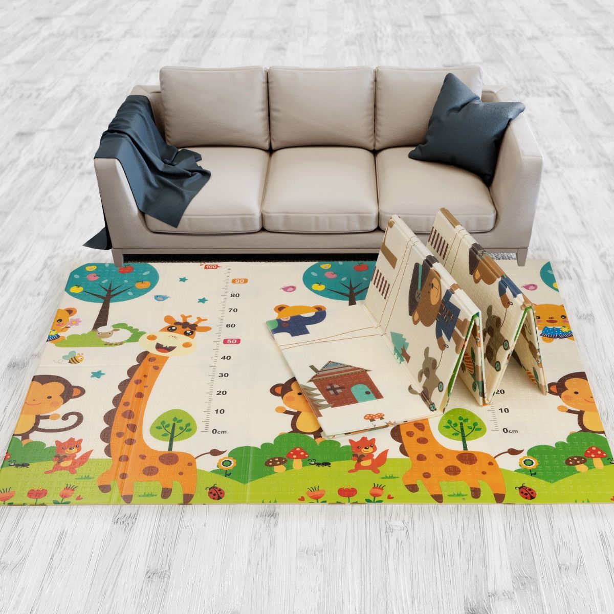 LuvLap Cityscape Baby Play Mat Number Zoo Baby Play Mat Cureka