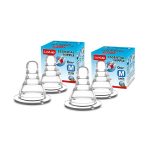 LuvLap Anti-Colic Essential Teat/Nipple For Slim Neck Bottle Medium Flow