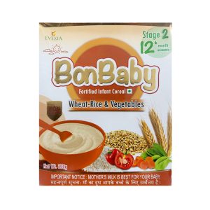 Evexia Bonbaby Fortified Infant Cereal (Wheat Rice and Vegetables) – 300g