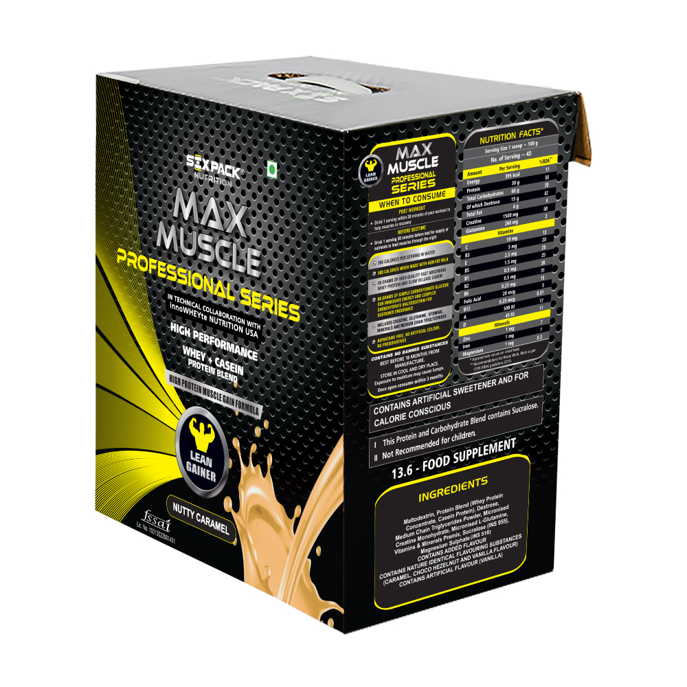 Six Pack Nutrition Max Muscle Professional Series Whey and Casein Blend