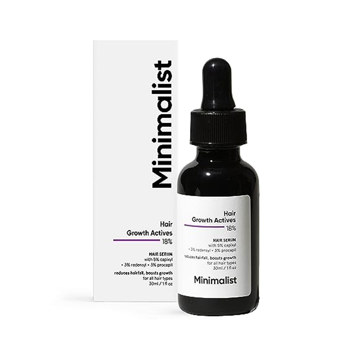 Minimalist 18% Hair Growth Serum for Hair Fall Control