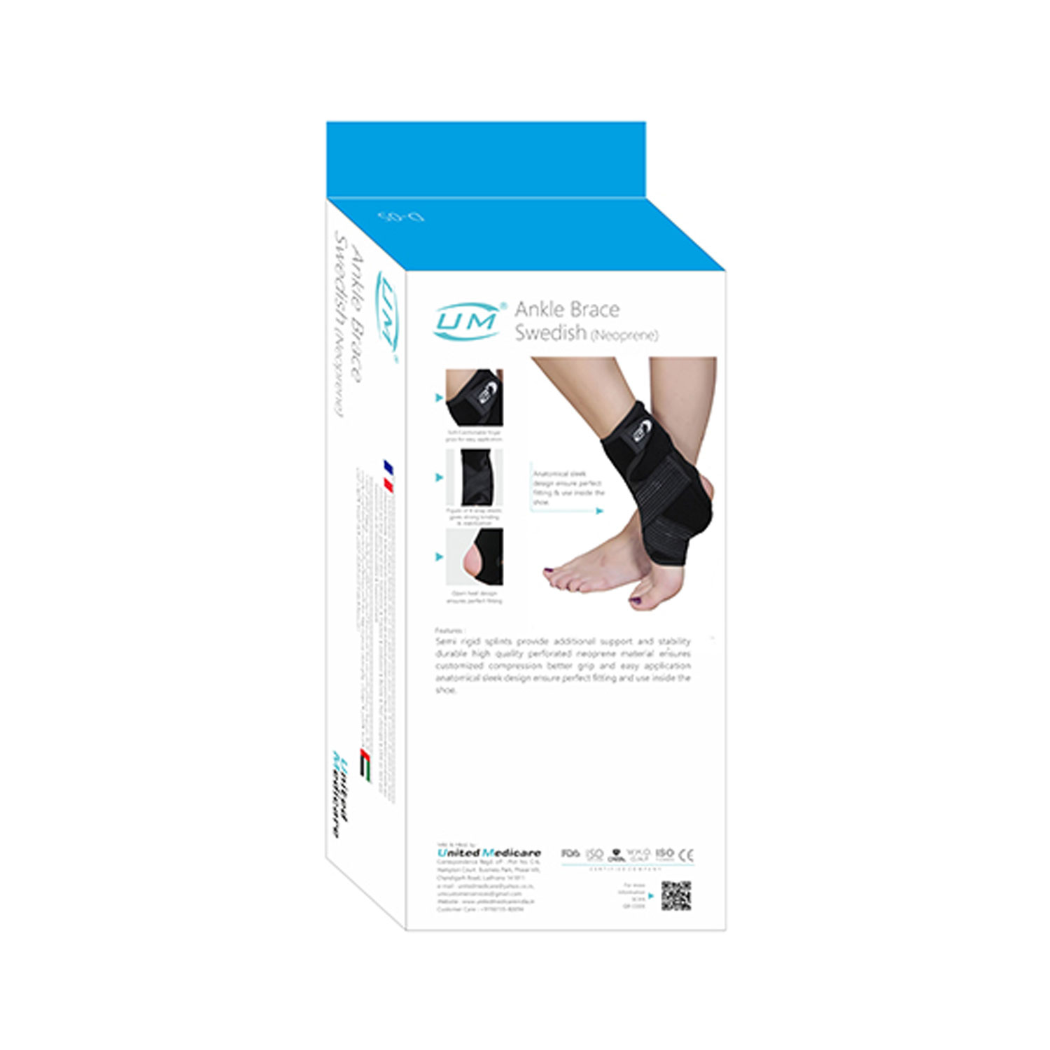 United Medicare Ankle Brace Swedish (D05) Universal Cureka