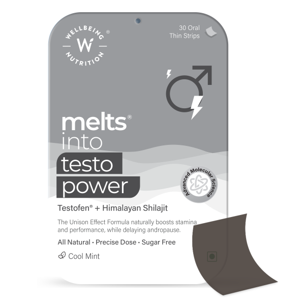 Wellbeing Nutrition Melts into Testo Power Oral Thin Strip