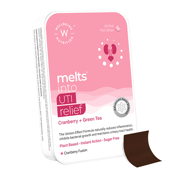 Wellbeing Nutrition Melts into UTI Relief Oral Thin Strip