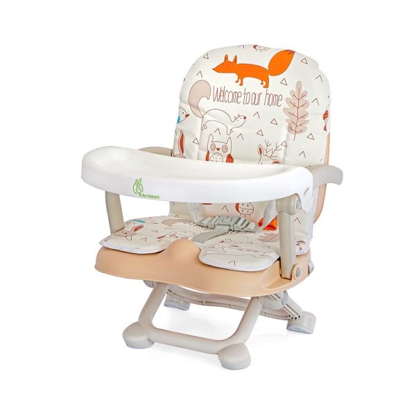 R for Rabbit Candy Pop Booster 4 Level Height Adjustable Baby Chair - Beige