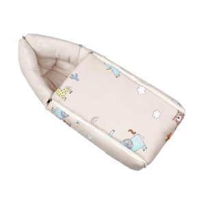 R for Rabbit Convertible Snuggy Baby Bed (Grey)