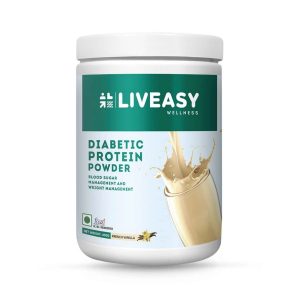 Liveasy Wellness Diabetic Protein Powder French Vanilla Flavour