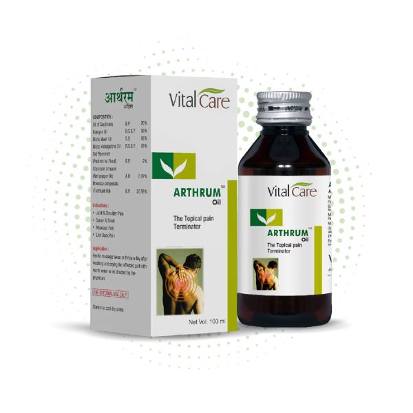 Vital Care Arthrum Oil An Ayurvedic Pain Relieving Oil(100ml)
