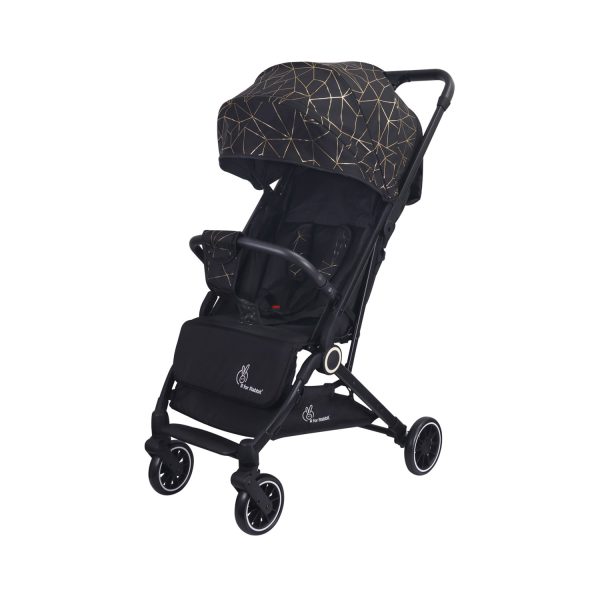 R for Rabbit Pocket Air Baby Stroller for 0 to 3 Years Babies (Black)