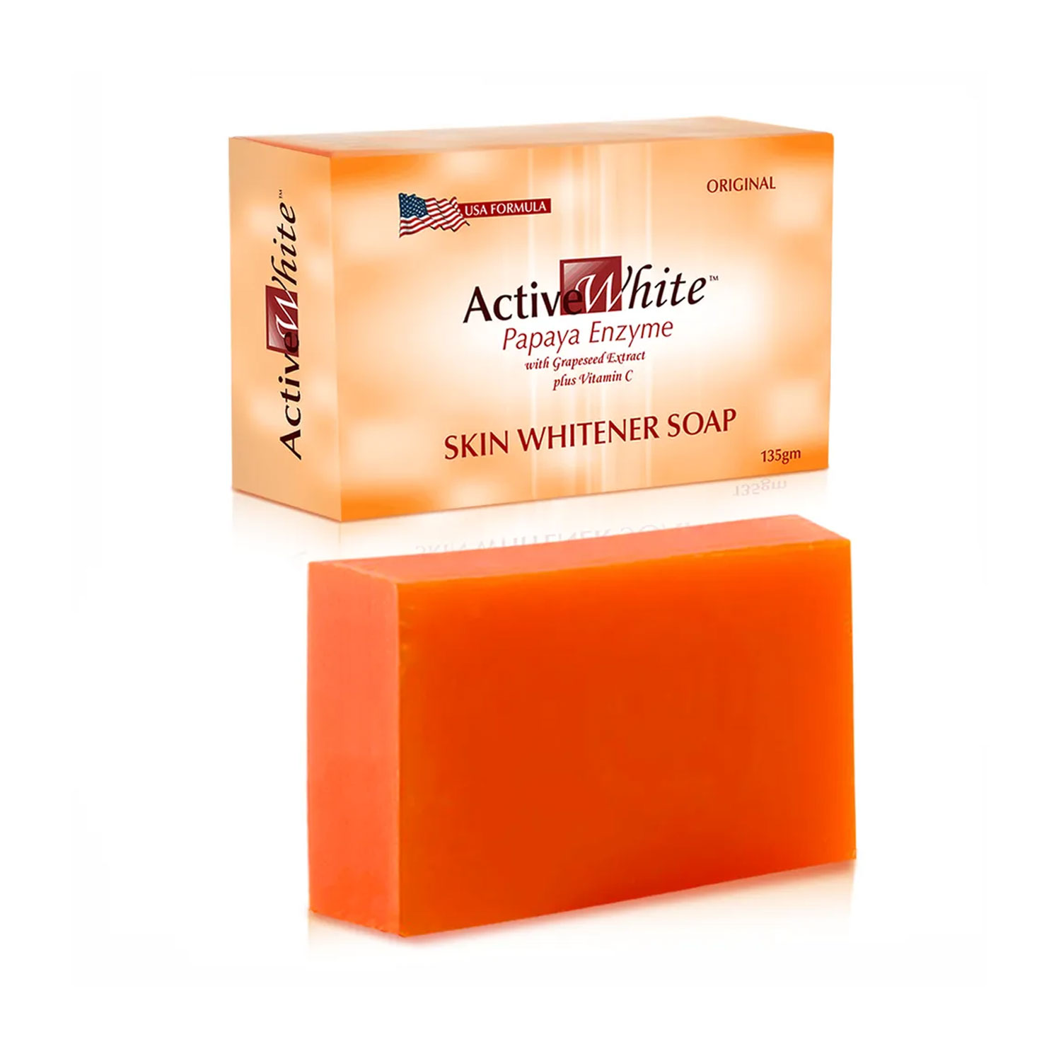 active white glutathione soap Active White Papaya Enzyme Skin Whitening Soap 135g - Cureka
