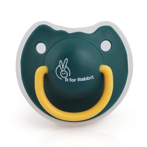 R for Rabbit Baby Tusky Pacifier Soft Silicone Nipple for 6month+ Babies (Green)