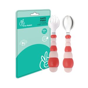 R for Rabbit Safe Feed Stainless Steel Spoon
