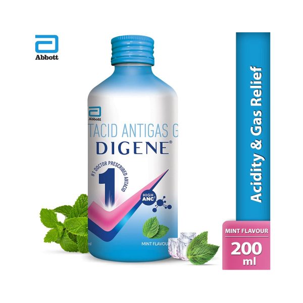 Abbott Digene Antacid Antigas Gel Mint Flavour 200ml Cureka Online
