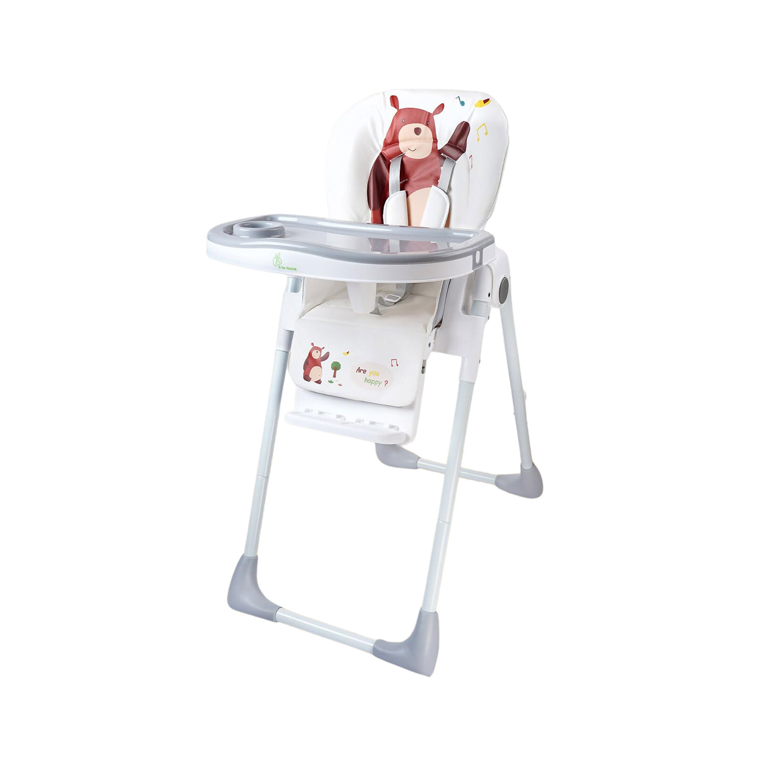 R for Rabbit Marshmallow Lite Booster Chair (Grey)