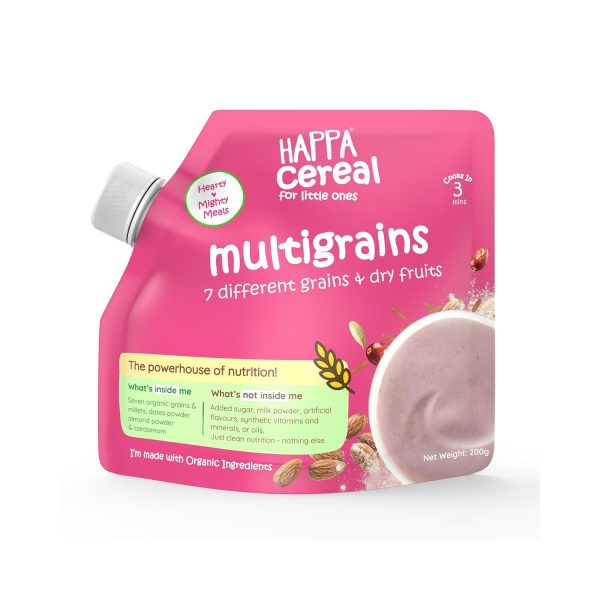 Happa Organic Multigrain Saathu Maavu Porridge, Stage 2, 6 Months+ 200g