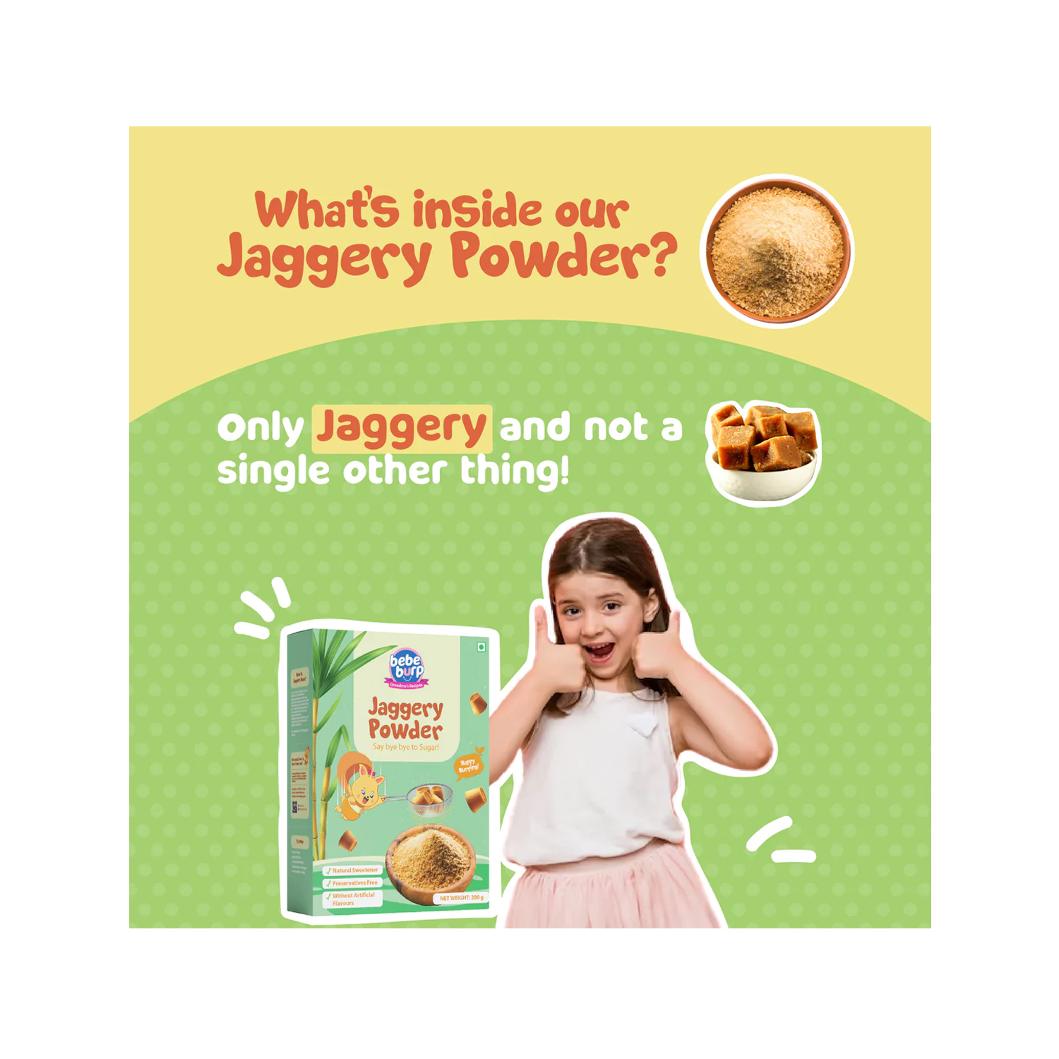 Buy Bebe Burp Jaggery Powder 200g Cureka