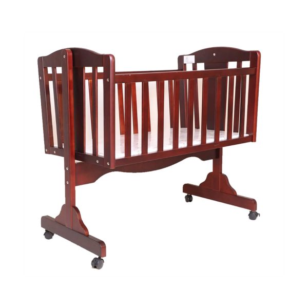 R for Rabbit Dream Time Wooden Cradle for Babies from 0-12 Months (Brown)