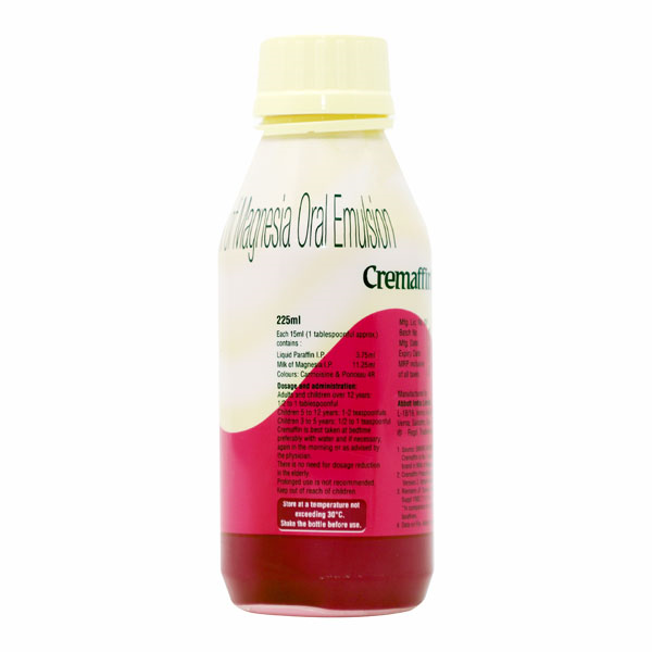 Cremaffin Gentle Constipation Relief Syrup Mixed Fruit Flavour 225ml