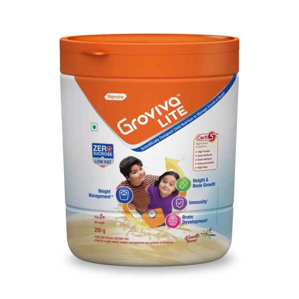 Signutra Groviva Lite Nutritional Supplement Vanilla Flavour (200g)