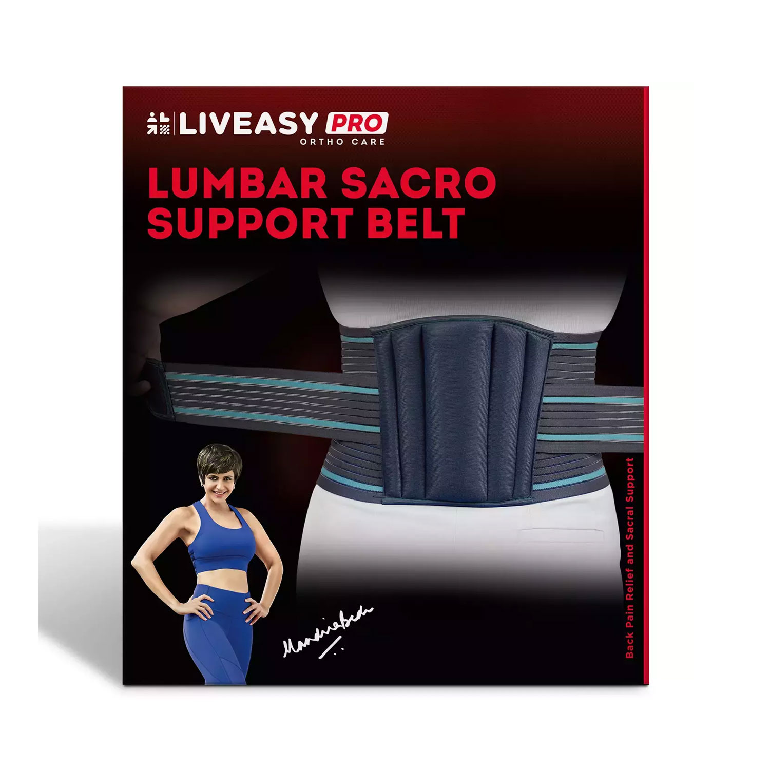 Liveasy Pro Ortho Care Lumbar Sacro Support Belt XXL Cureka