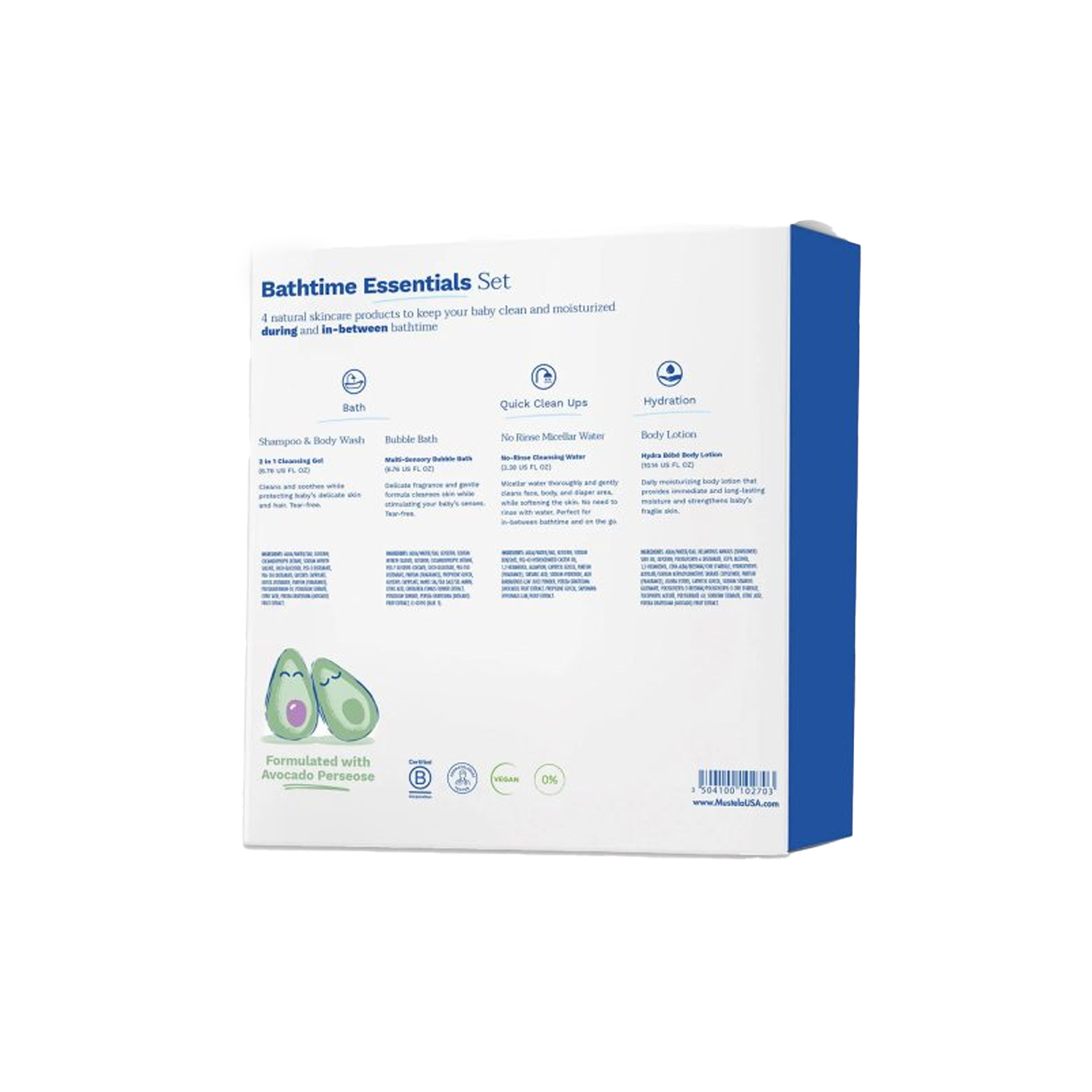 Mustela Baby Bath Time Essential Gift Set Including items